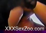 Hardcore doggy style fucking with a slutty brunette