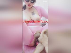 Asian babe with big tits fucks dog raw