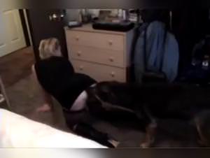 German Woman Dog Sex: Milly's Wild Animal Passion