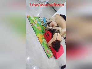Chinesse babe submits to dog fuck first time