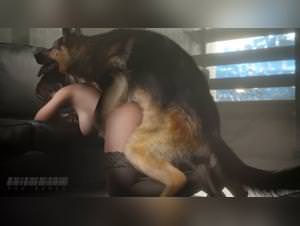 Animal porn: claire and her dog's lust