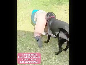 Woman and dog: a bestial and exciting encounter