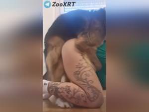 Dog brutalizes obese woman
