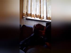 Grandma sucks dog cock hardcore