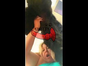 Dog fucks the brunette hard-core ! Zoophilia video