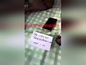 Chinese wife dog sex shock: outdoors fantasy