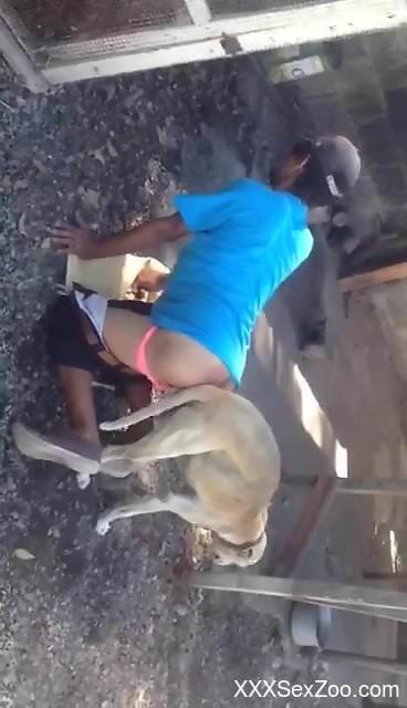 Loud dog porn for a naked Latino in amateur homemade XXX action