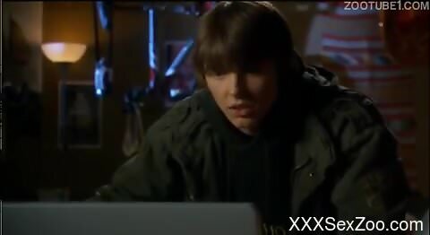 Sexy blonde gets hard hammered by an animal creature