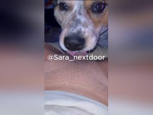 Teen Seduction: Pussy Licking Dog in Explicit Action