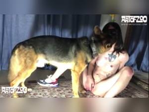 Teen kissed by dog hardcore