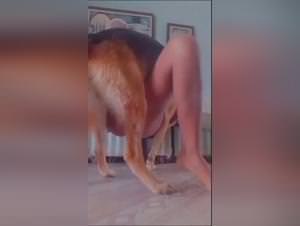 Indian Woman fucks dog wildly