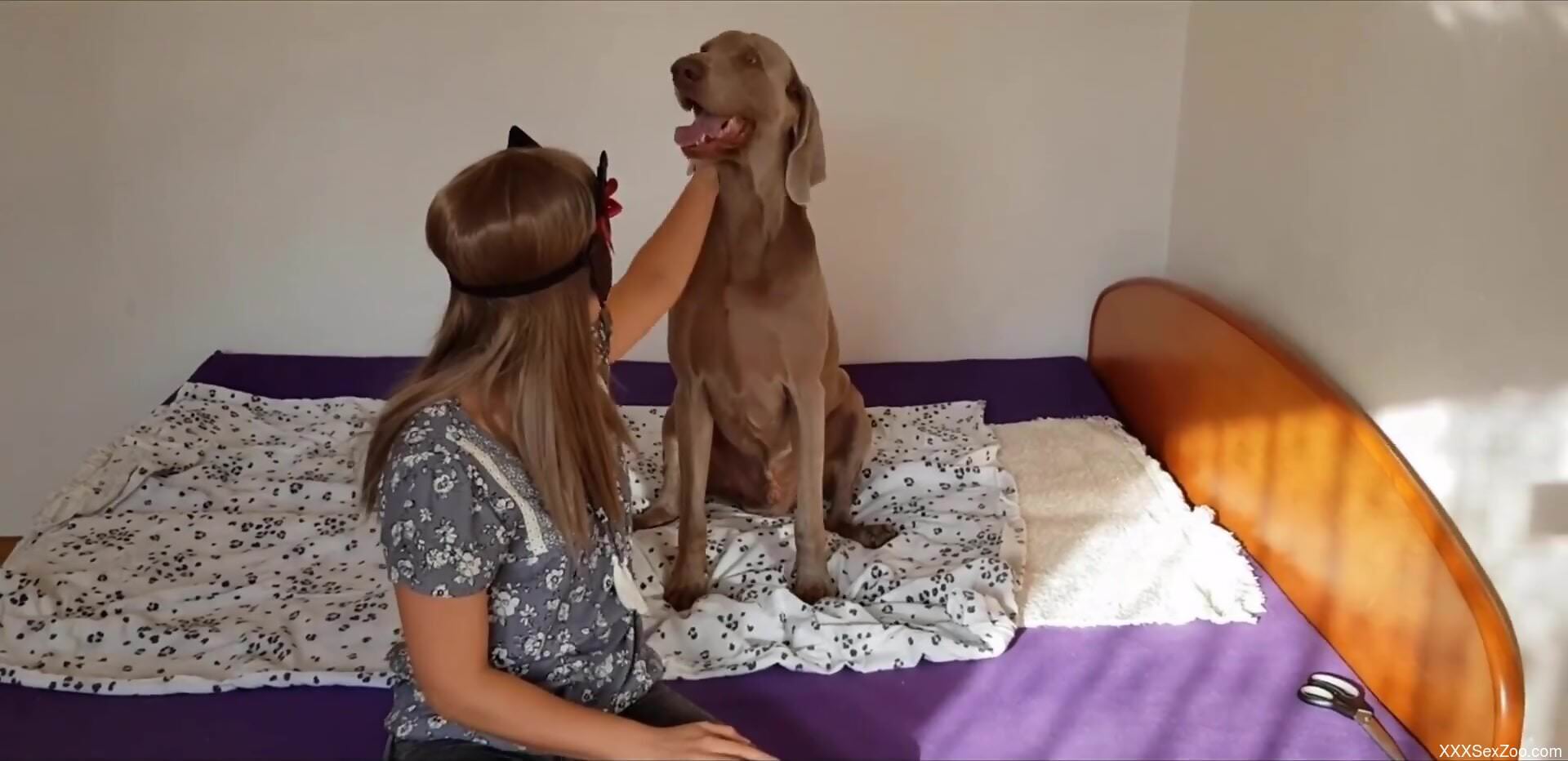 Brown beast is prepared to seduce a horny lady