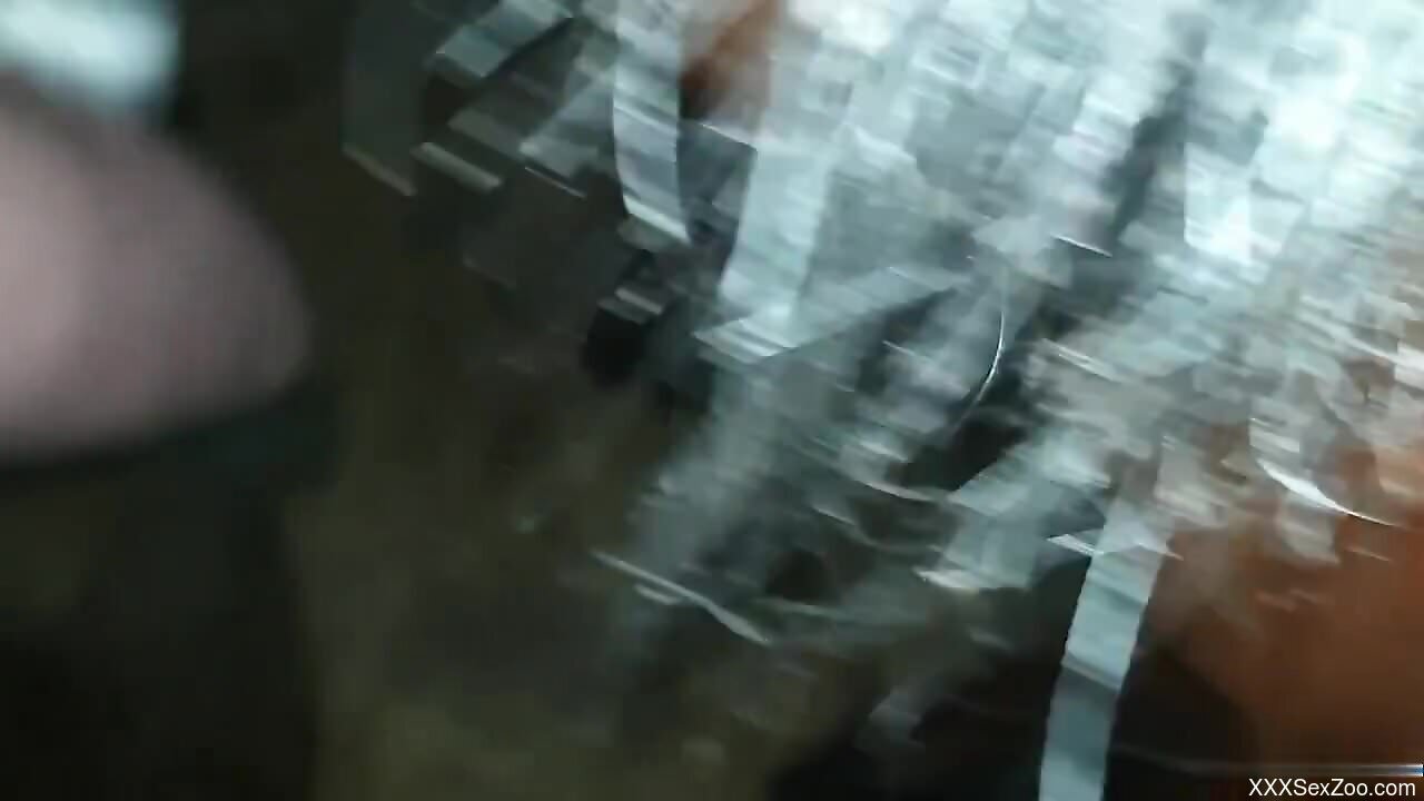 Hot animal pussy getting ruined by his big boner