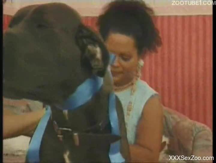 Dirty home porn zoophilia with women and their Boxer dog