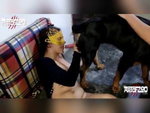 Truly Rotti-Hottie: Dog fucks a slut