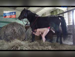 Russian Woman Horse Fuck Extreme Part 1