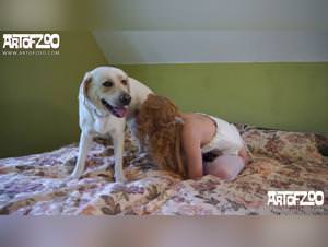 Dog sex is safe with wife and young girl