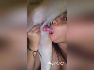 Wild woman doggystyle action