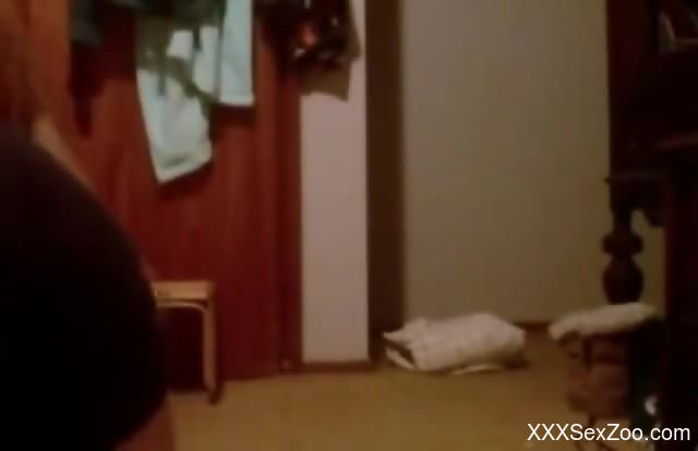 Fat lady fucking a good-looking animal right here