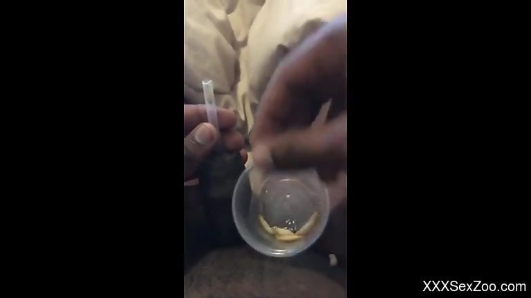 Dude inserting maggots into his urethra for fun and giggles
