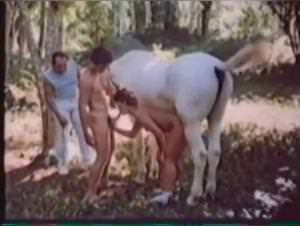 Horse Fuck After Swallowing Cum