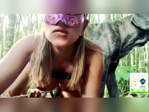 Slutty girls banging their dog