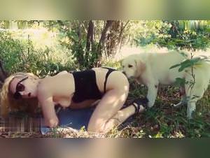 Asian Beastiality: Hot She-Devil & Dog Sex