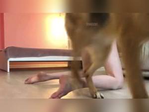 Dog Fuck - Woman Servicing Her Dog