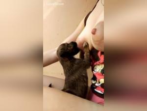 Milly Feeds Puppy Sex 4