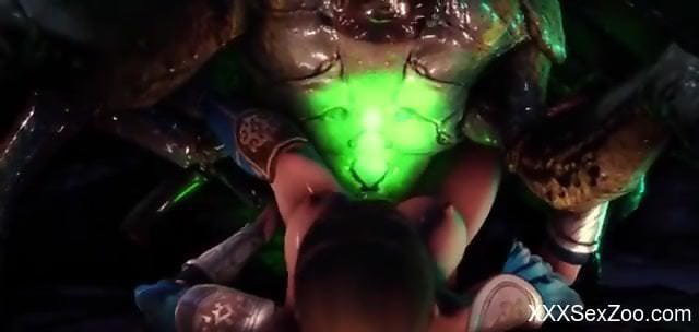 Insolent hardcore animated zoophilia in brutal sex scenes