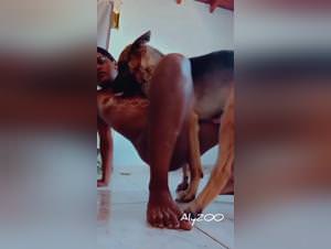 Teen fucks dog part 5