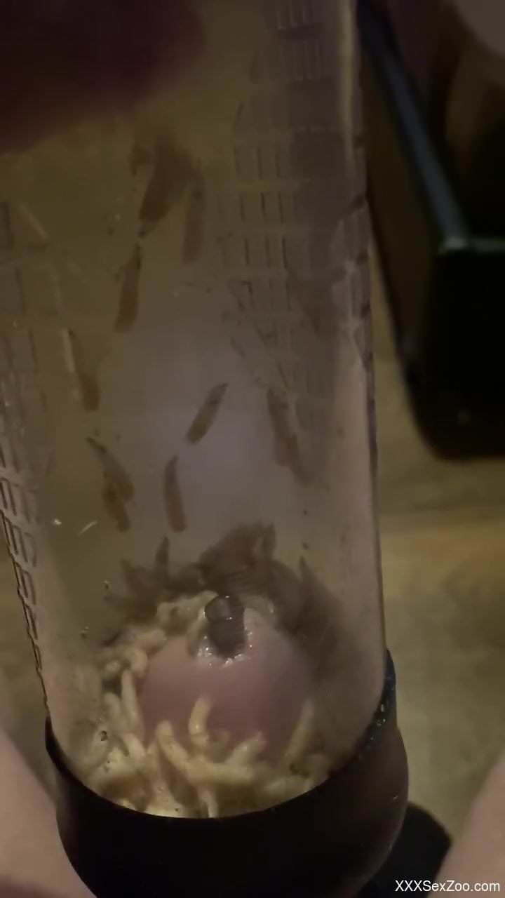 Dirty home zoo porn kinks for a man addicted to his worms