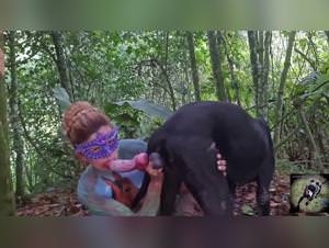 Zoophilia video: Alison fucks with her dog