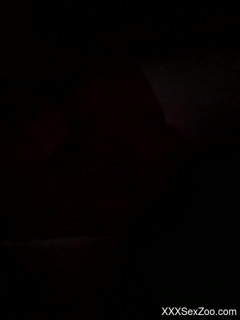 Hard midnight sex with animals makes horny lover happy