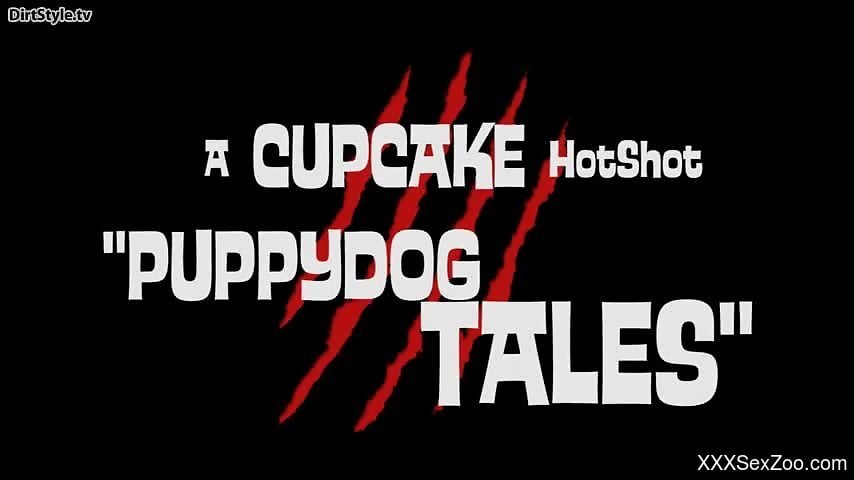 Puppy with a big dick fucking a tanned young hottie