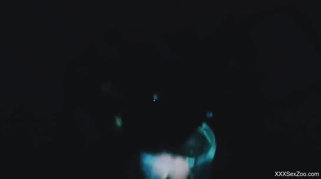 Man inserts cock in jar full of insects for restless stimulation