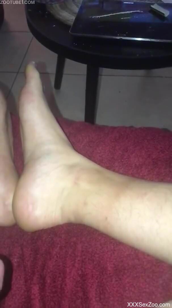 Man tries to jerk off with snails on his big penis