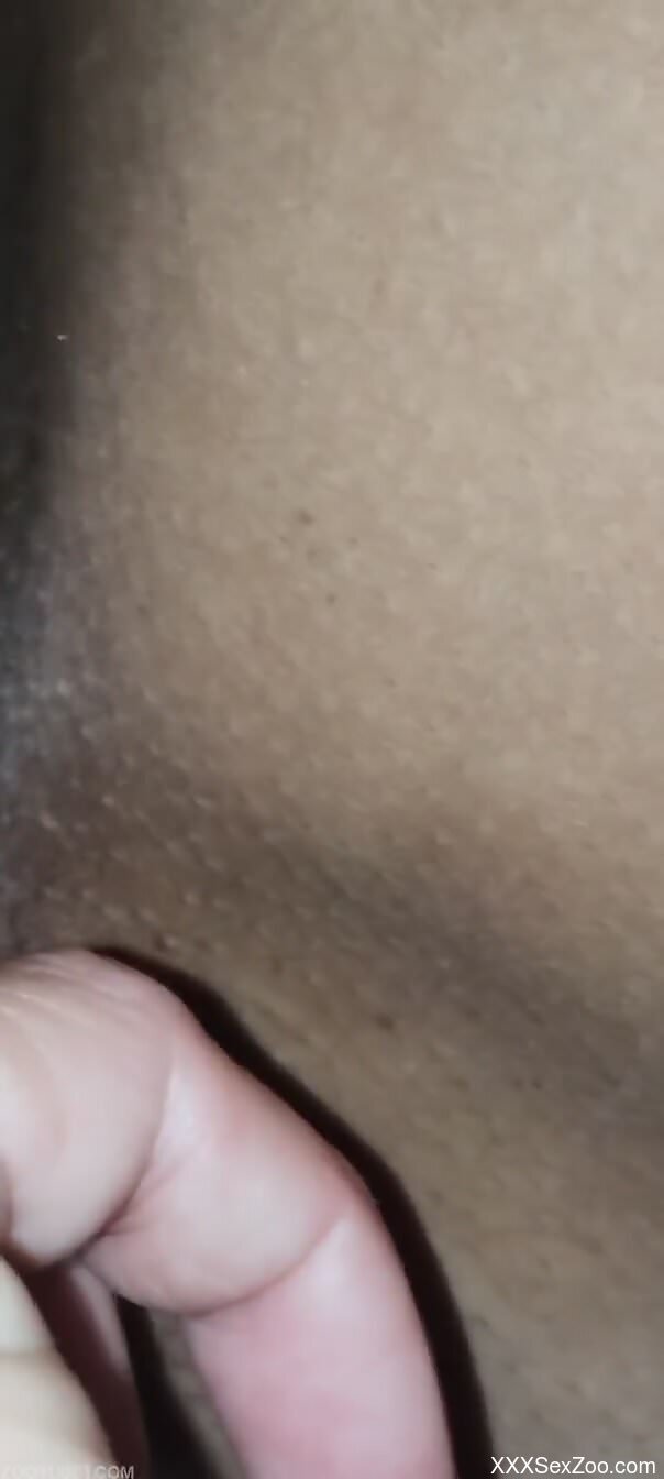 Sexy woman loves the dog licking her pussy and ass