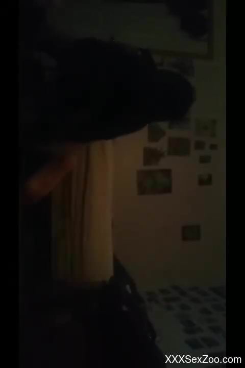 Small black animal fucking a hot lady from behind